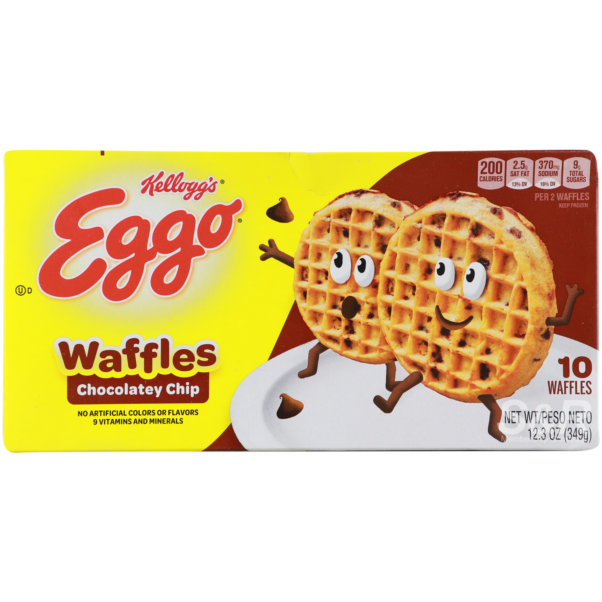 Kellogg's Eggo Waffles Chocolatey Chip 349g